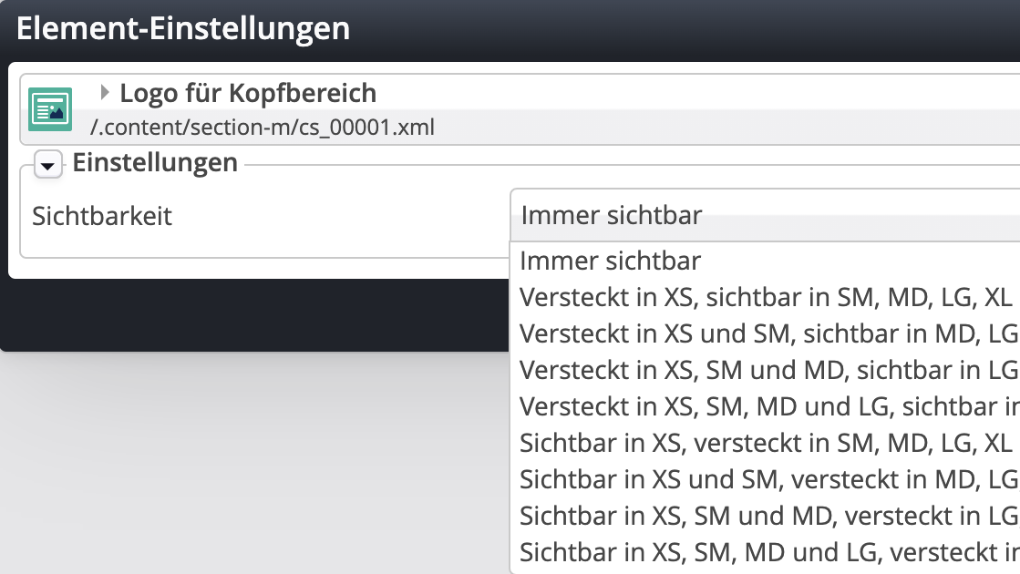 Header Kopfgrafik Sichtbarkeit
